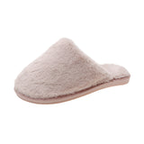 Home Cotton Slippers Thick Bottom Plush Home Indoor Warm Slippers