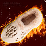 Hole Shoes Summer Winter Slippers Removable Warm EVA Home Slippers