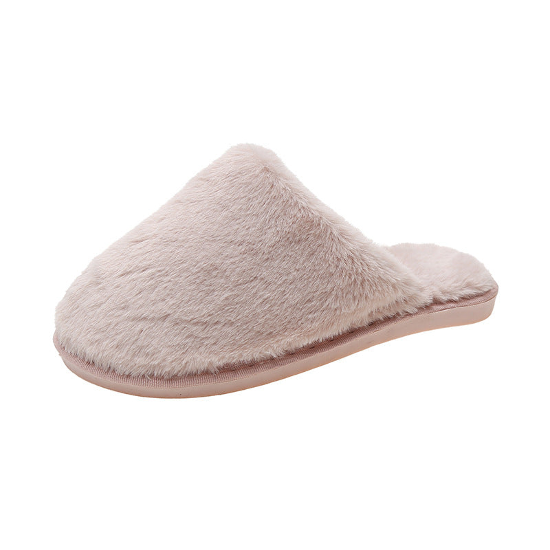 Home Cotton Slippers Thick Bottom Plush Home Indoor Warm Slippers