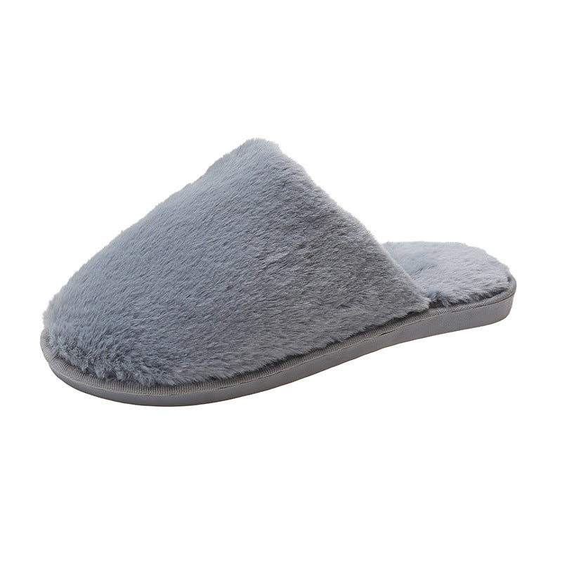 Home Cotton Slippers Thick Bottom Plush Home Indoor Warm Slippers